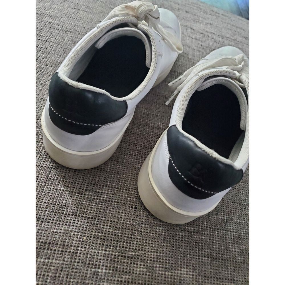 Banana Republic Ortholite Men's White Leather Lace Up Sneakers Size 11‎ M - Picture 6 of 9